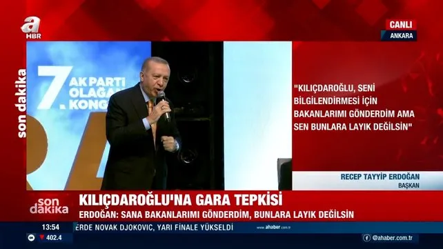 Son Dakika: Cumhurbaşkanı Erdoğan'dan Kemal Kılıçdaroğlu'na sert 'Gara' tepkisi 