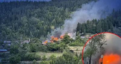 Kastamonu’da köyde yangın! 7 ev alevlere teslim oldu: Ekiplerin müdahalesi sürüyor