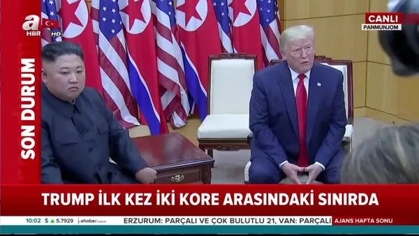 ABD Başkanı Donald Trump ile Kuzey Kore Lideri Kim 'silahsızlandırılmış bölgede' görüştü