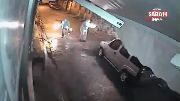 Uşak'ta abisinin dükkanına molotof bombasıyla saldıran kardeş kamerada | Video