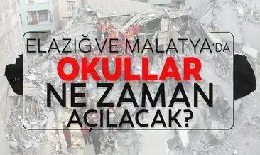 Elazığ ve Malatya’da okullar ne zaman açılacak? Deprem bölgesinde 15 tatil uzatıldı mı?