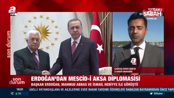 Son dakika: Başkan Erdoğan'dan Mescid-i Aksa diplomasisi! Mahmud Abbas ve İsmail Heniyye ile görüştü | Video
