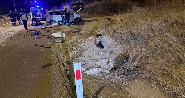 Kütahya'da feci kaza: 2 ölü, 2 yaralı