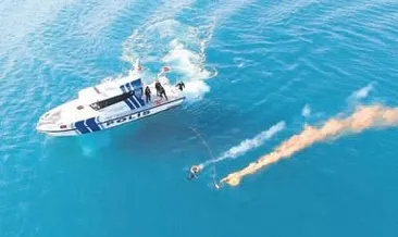 Deniz polisinden film gibi tatbikat