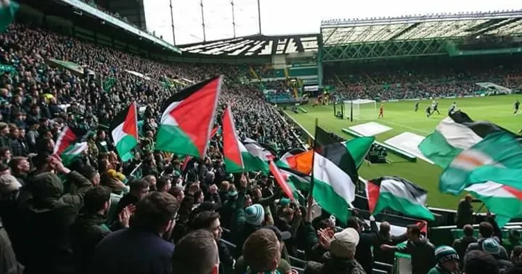 Celtic taraftarlarından Filistin’e destek