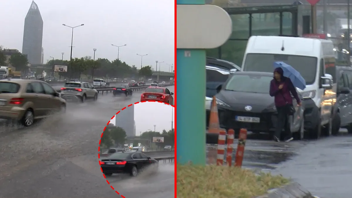 İstanbul’da sağanak etkisini gösterdi! Hayat felç oldu: Yollar adeta göle döndü! İstanbul’da sağanak etkisini gösterdi! Hayat felç oldu: Yollar adeta göle döndü!
