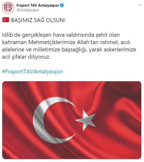 Spor camiası tek yürek! Başımız sağ olsun