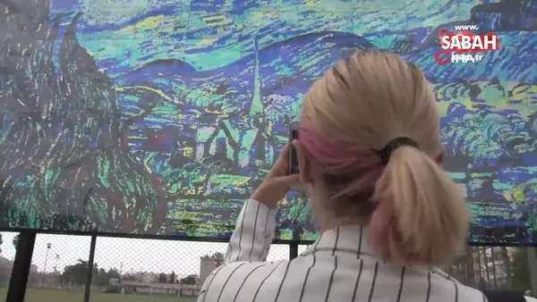 Mersinli öğrenciler, 3 milyon pulla Van Goh’un ‘Yıldızlı Gece’ tablosunu yaptılar