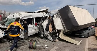 Mucur'da zincirleme kaza! 5 yaralı #kirsehir