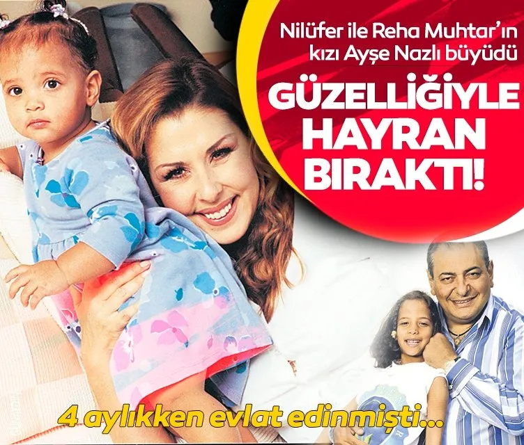 Reha Muhtar ile Nilüfer’in kızı Ayşe Nazlı güzelliğiyle hayran bırakıyor! Onu bir de şimdi görün