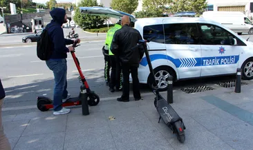 Elektrikli scooter denetiminde ceza yağdı