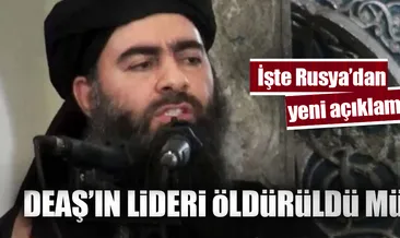Rusya’dan flaş Bağdadi açıklaması!