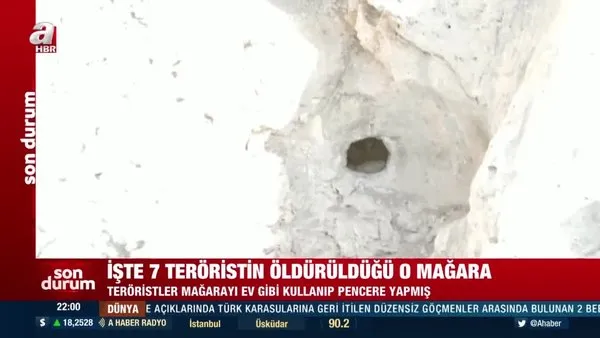 Son dakika: Teröre Pençe-Kilit ablukası! Bu görüntüler ilk kez A Haber'de: İşte 7 teröristin öldürüldüğü o mağara | Video