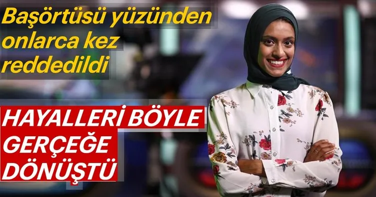 Hayalinden vazgeçmedi, ABD’nin ilk başörtülü haber spikeri oldu