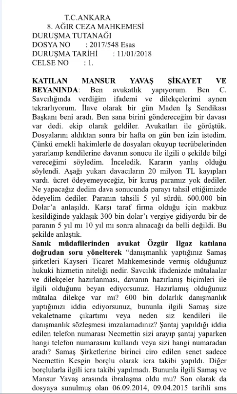 Avukatın kınama cezası alması