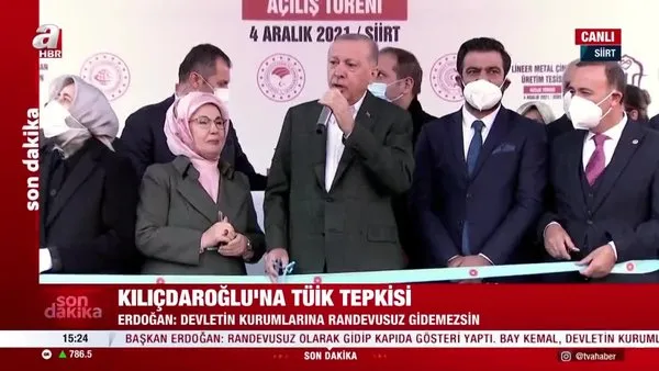 Başkan Erdoğan Siirt'te Zarova Köprüsü, Şirvan Barajı ve HES, Lineer Metal Çinko Üretim Tesisi'nin açılış törenine katıldı