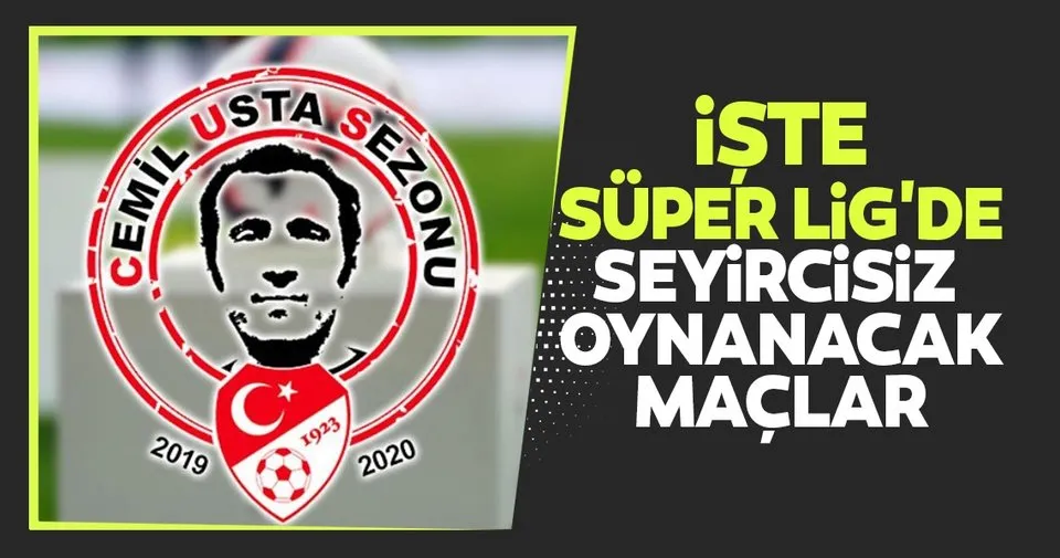 Iste Super Lig De Seyircisiz Oynanacak Maclar Spor Haberleri