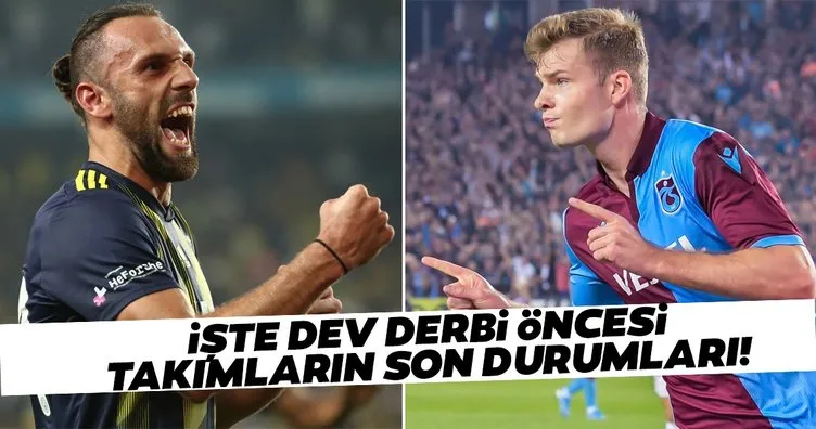 Trabzonspor Fenerbahçe derbisi öncesi flaş gelişmeler!