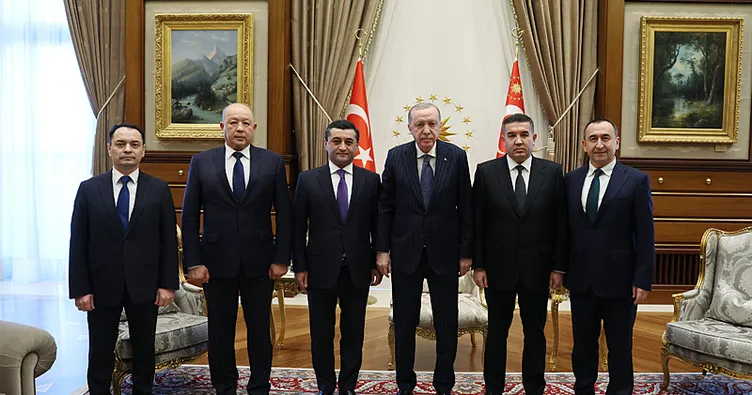 Başkan Erdoğan, Özbekistan heyetini kabul etti