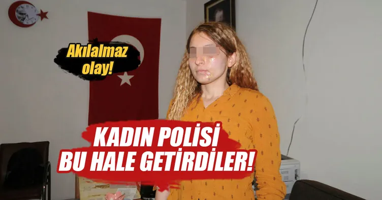Kadın polisi kuaförde dövdüler
