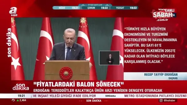 Başkan Erdoğan, 2053 Ulaştırma ve Ana Lojistik Planı'nın detaylarını aktardı | Video