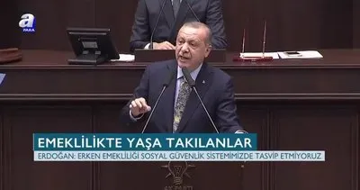 Başkan Erdoğan’dan erken emeklilik açıklaması