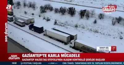 Son dakika: Gaziantep Valisi duyurdu! TAG Otoyolu kontrollü şekilde trafiğe açıldı | Video