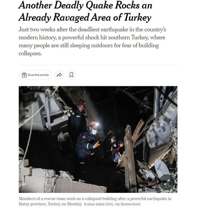 Ajanslar acil koduyla geçti! Hatay'daki deprem anı dünya manşetlerinde: Bir noktaya dikkat çektiler