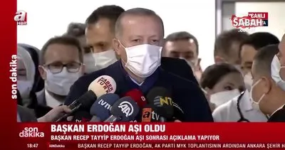 Son dakika haberi: Başkan Erdoğan’dan aşı sonrası hastane önünde ilk açıklama | Video