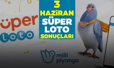 Süper Loto sonuçları açıklandı! MPİ Milli Piyango Online ile 3 Haziran Süper Loto çekiliş sonuçları - MPİ sorgulama