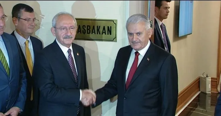Başbakan Yıldırım-Kılıçdaroğlu ile görüştü