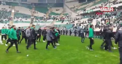 Bursaspor - Amedspor maçı öncesi futbolcular arasında arbede çıktı | Video