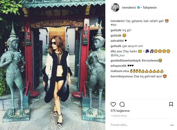 Ünlülerin Instagram paylaşımları (14.12.2017)
