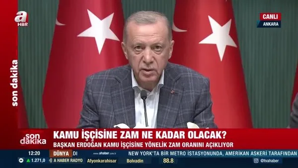 TOPLU İŞ SÖZLEŞMESİ 2023 SON DAKİKA: Açıklandı! Kamu işçisi zam oranı için müjdeyi Başkan Erdoğan verdi | Video