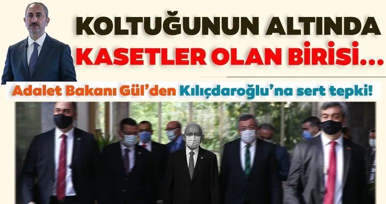 Adalet Bakanı Gül’den Kılıçdaroğlu’na yanıt! Koltuğunun altında kasetler olan birinin bizlere söyleyeceği sözlerin hiçbirini kabul etmiyoruz.