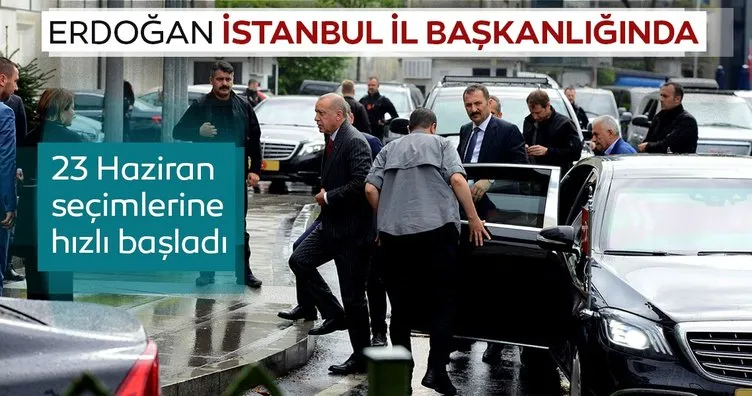 Cumhurbaşkanı Erdoğan AK Parti İstanbul İl Başkanlığı’nda