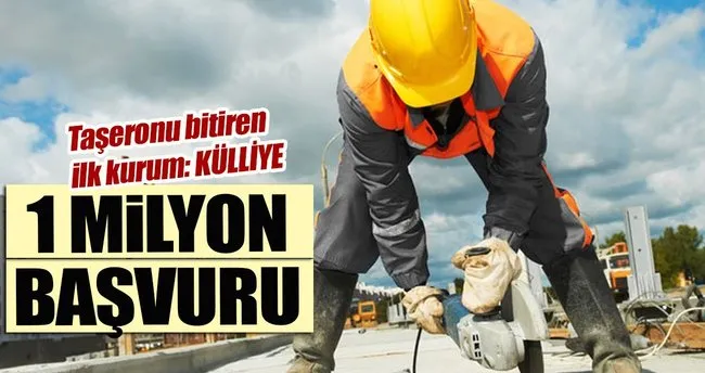 1 milyon başvuru