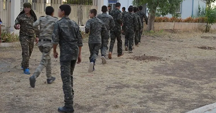 YPG/PKK’nın çocuk savaşçıları eğittiği kamp görüntülendi