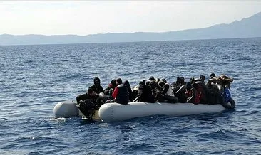 İzmir açıklarında 64 düzensiz göçmen kurtarıldı #izmir