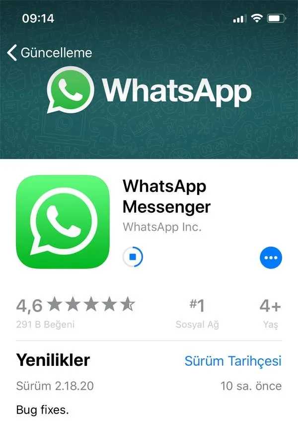 WhatsApp'ın iOS 2.18.20 güncellemesi yayınlandı. Bu yeni sürümde neler değişiyor?
