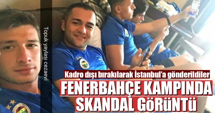 Fenerbahçe kampında skandal görüntü! Sigara...