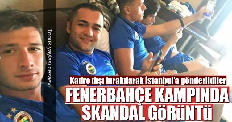 Fenerbahçe kampında skandal görüntü! Sigara...