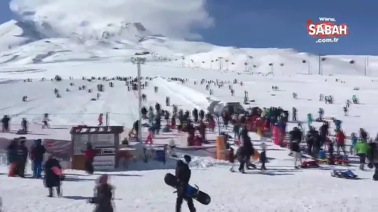 Erciyes, sömestrda da ful çekiyor | Video