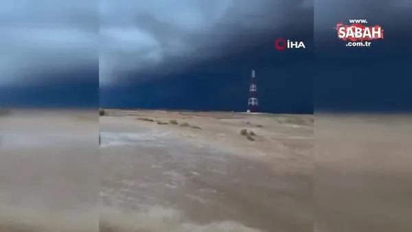 Umman’da şaşırtan görüntü! Umman'da çöl denize döndü | Video