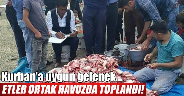 Van Kalecik köyünde ’kurban’a uygun gelenek