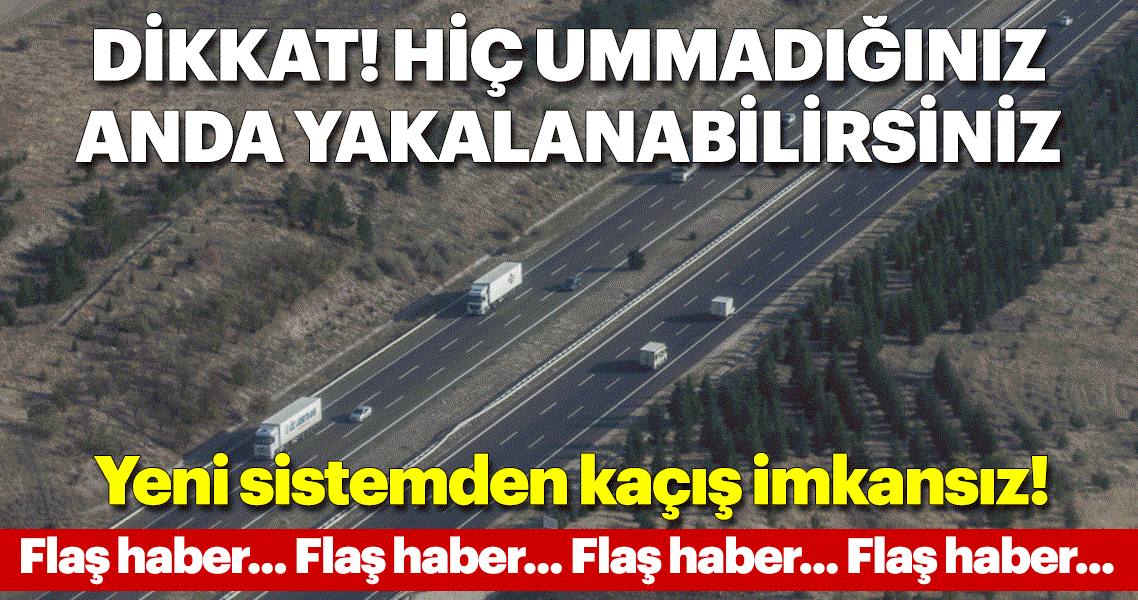 Trafik cezaları havadan tespitle geldi