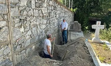 Şişli’de Rum Ortodoks Mezarlığı’nda define için kazı yapan 4 şüpheli yakalandı