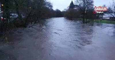 Almanya’nın Hagen kentinde sel: Nehirlerde su seviyesi yükseldi | Video