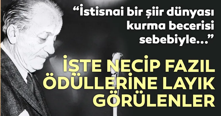 2019 Necip Fazıl ödülleri açıklandı