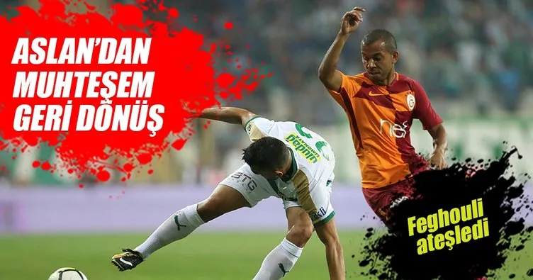 Galatasaray zorlu Bursaspor deplasmanından 3 puanla döndü